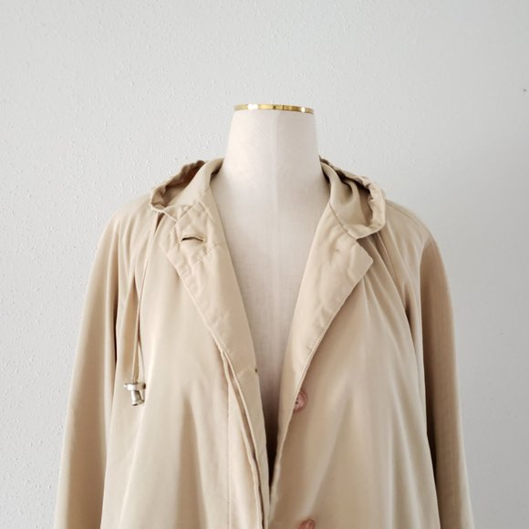 Talbots Khaki Beige Hooded Anorak Jacket - Picture 2 of 8